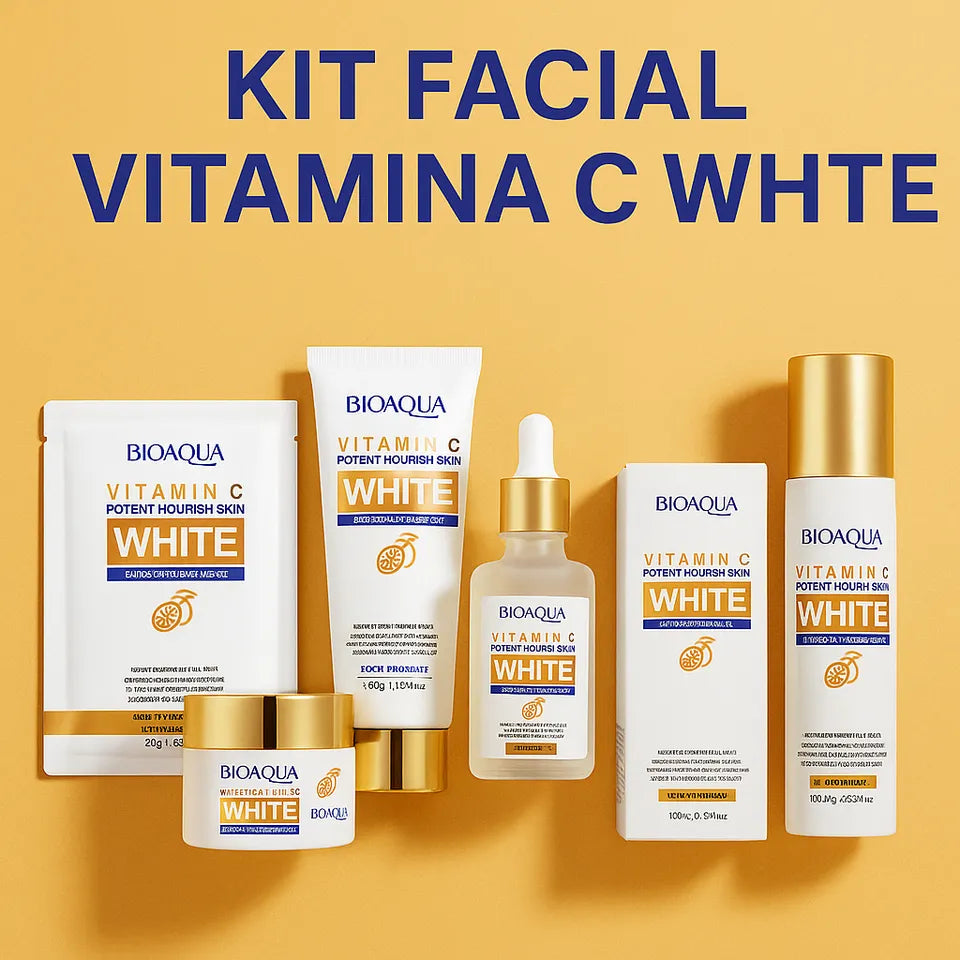 Kit facial Bioaqua Vitamina C White – Blanqueamiento y tono uniforme